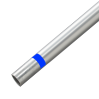 ท่อชุบกัลวาไนซ์ ท่อประปา HDG BS-M คาดน้ำเงิน ปลายเรียบ ยาว 6 เมตร
