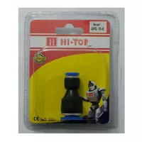 ข้อต่อข้อลด 2 ทาง HI-TOP APG10-8 10 - 8 มม. สีดำ
