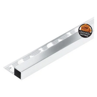 Aluminum eyebrows, square corners, silver, DP 2M