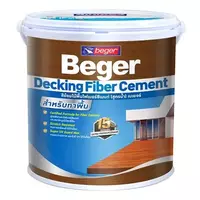 สีย้อมพื้นไม้ FIBER CEMENT BEGER สีไม้สัก 1แกลลอน