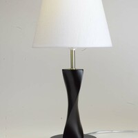 TABLE LAMP MD LS-MT1098 CAR FB WH/BR