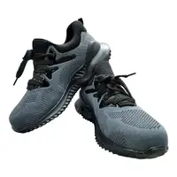 รองเท้านิรภัยผ้า พื้นยาง DEXZON LJ-20680 เบอร์ 43 สีเทา
