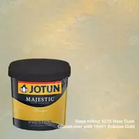 สีทาภายใน Jotun Majestic Design Prestige สี 5276 Near Dusk + 10491 Antique Gold 